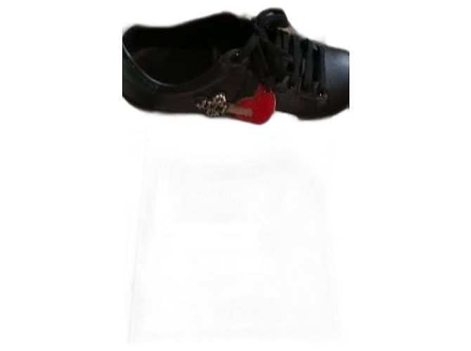 Sneaker Gucci in pelle nera Nero