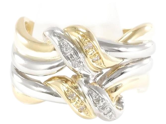 K18Yg/Pt900 2tone Ring