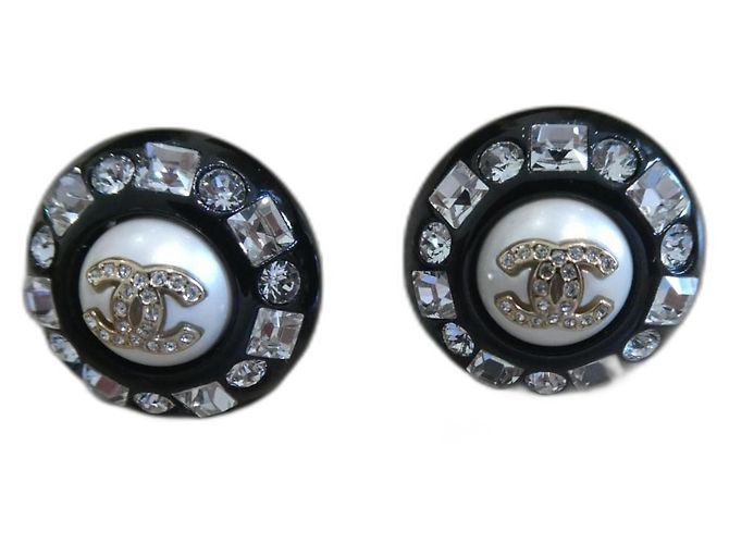 neue Chanel Ohrringe mit Box Silber Hardware