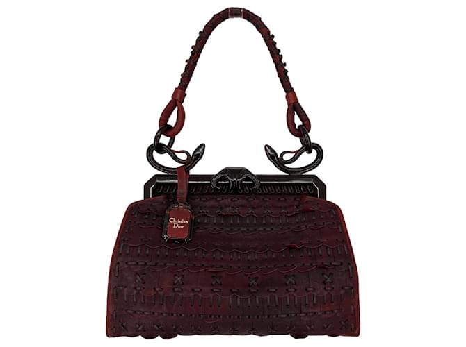 バッグ christianDior Christian Dior Dior Ltd edition Samurai bag RTW 2007 Dark red