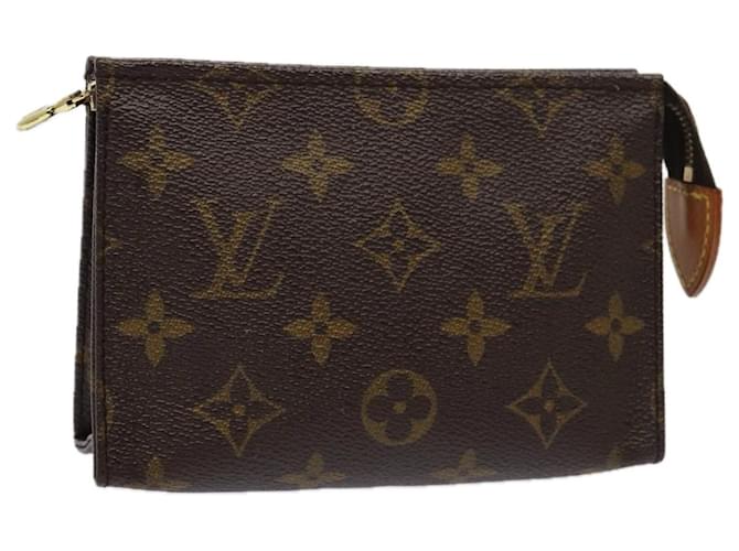 LOUIS VUITTON Monogram Poche Toilette 15 Pouch M47546 LV Auth 85063 Monograma Lona  ref.1568370