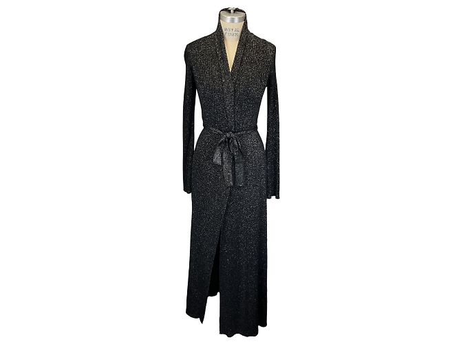 L'Agence Black / Silver Marija Duster Cardigan