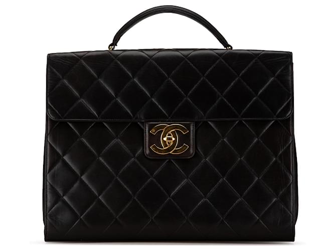 Chanel quilted fashion briefcase