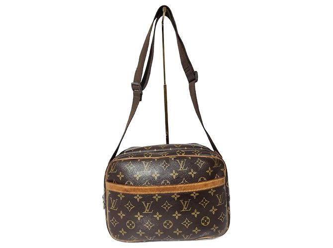 Bolsa de Ombro Reporter Louis Vuitton Marrom/Bege