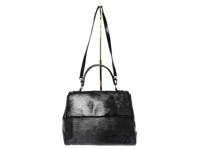 Borsa a tracolla Cluny in pelle Epi nera Louis Vuitton Nero
