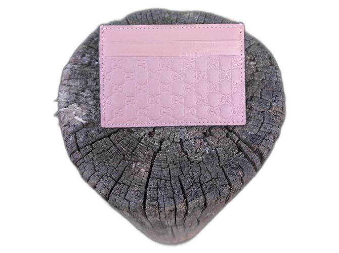 Gucci Microguccissima Kartenhalter Rosa Pink