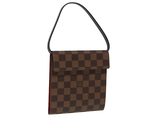 LOUIS VUITTON Estojo de CD Damier Ebene LV Auth 85648  ref.1570854