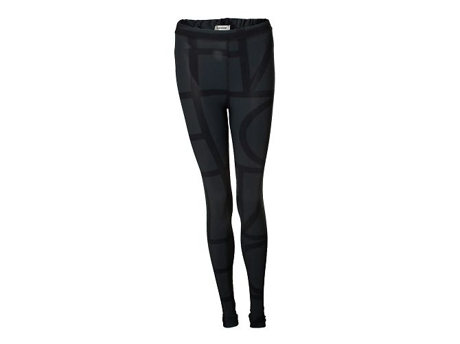 Totême Legging com logo impresso Toteme Preto