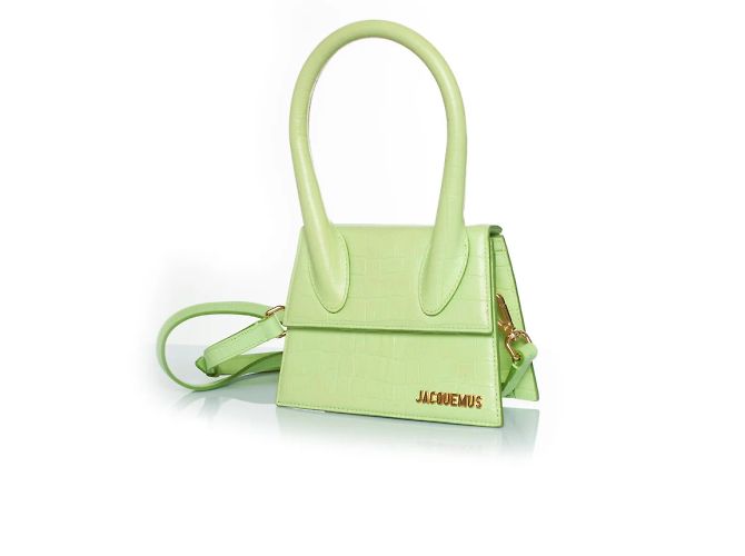 Jacquemus, a bolsa chiquito média em couro Verde