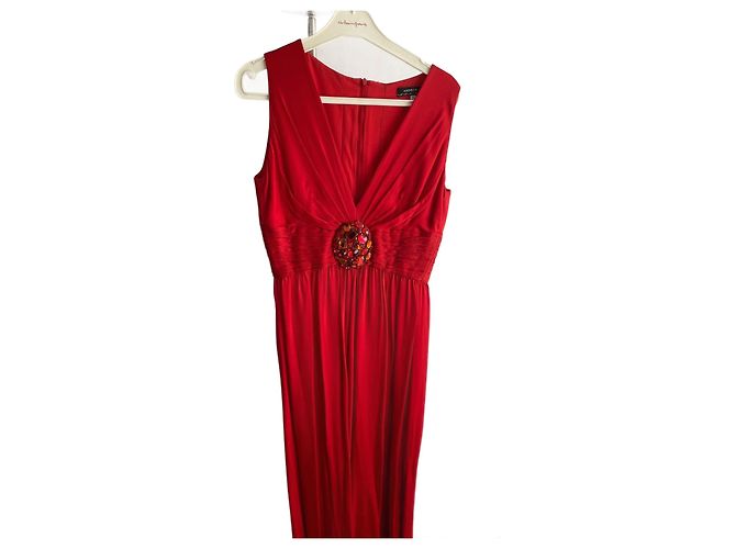 Abendkleid Andrew GN aus roter Seide