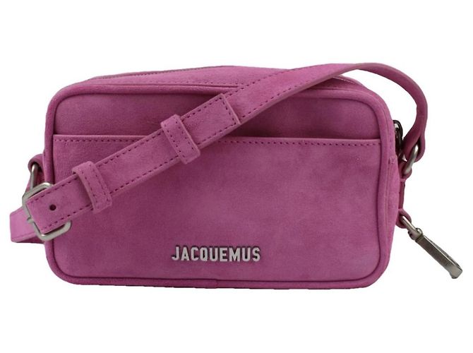 Sac à main Jacquemus Baneto en daim rose