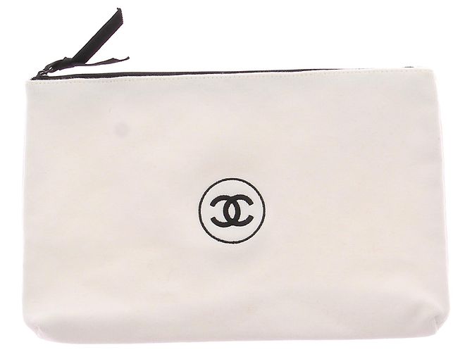 CHANEL Borse a tracolla T. Cotone Bianco