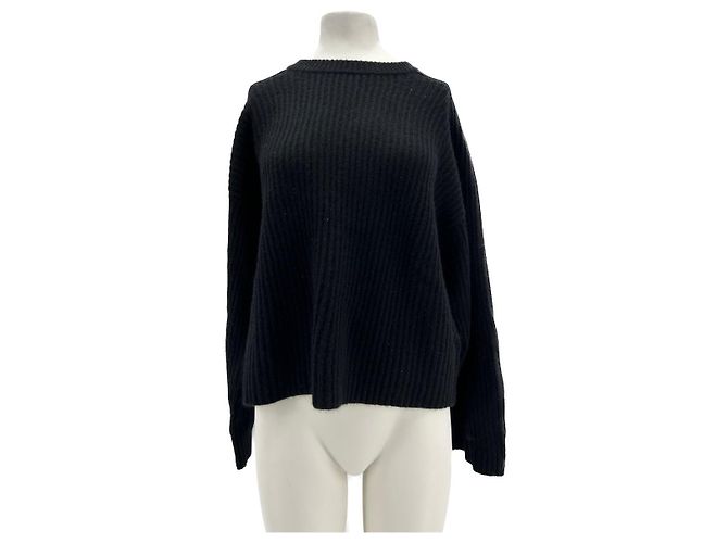 Autre Marque Loulou Studio Strickwaren T.International S Kaschmir Schwarz 