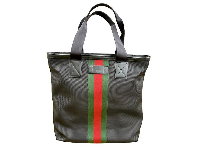 Borsa tote Gucci in nylon nero