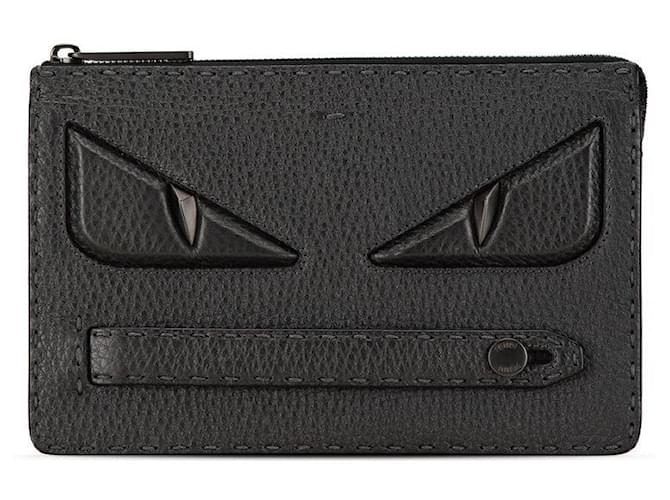 Autre Marque Fendi Leather Bugs Monster Eye Clutch Bag in Great Condition ref.1571564 Joli Closet