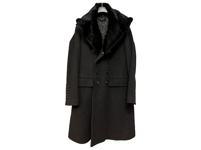 Burberry Prorsum Pre Fall 2011 Coat by Christopher Bailey. Dark grey