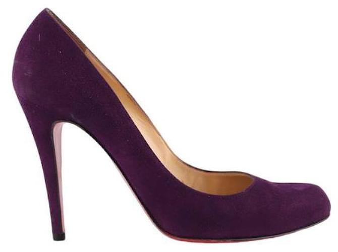 Louboutin purple heels hotsell