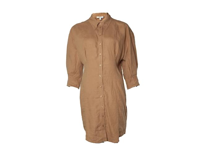 Autre Marque House of Dagmar, linen dress in brown  ref.1572949