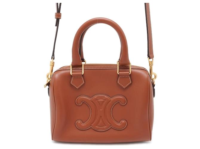 【国内発送】SMALL BOSTON CUIR TRIOMPHE SMALL BOSTON cuir triomphe in WICKER AND CALFSKIN - NATURAL