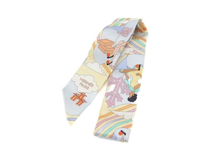 Hermès Hermes Twilly Scarf Flying Carre Carres Volants Silk  ref.1574655