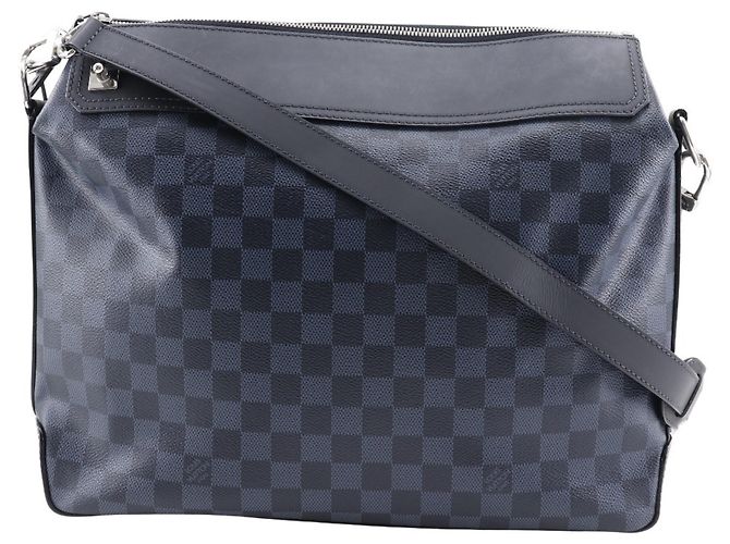 Borsa a spalla Greenwich di Louis Vuitton Nero Blu navy