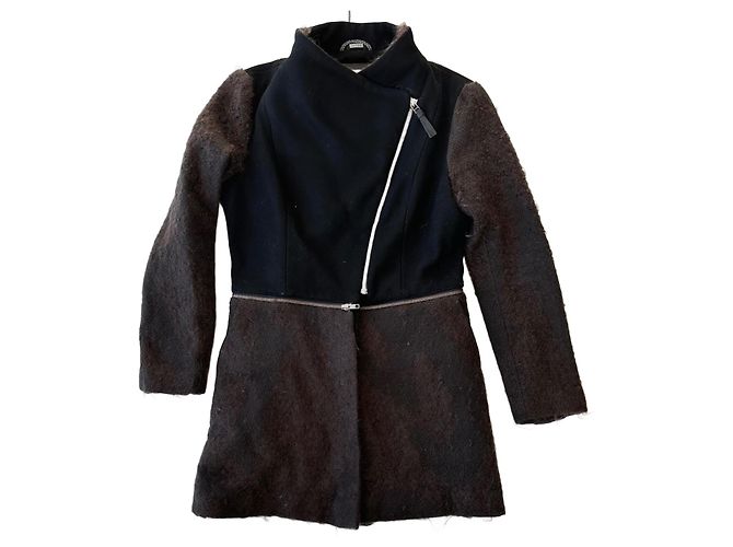 Mackage Wollmantel Schwarz