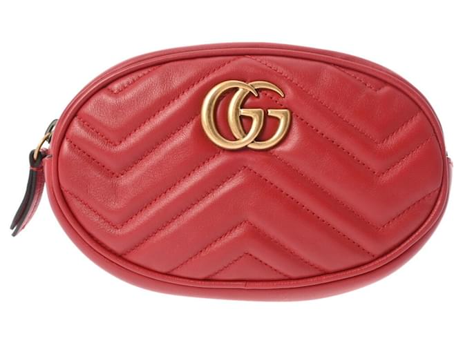 Gucci GG Marmont Red Belt Bag ref.1575329 Joli Closet