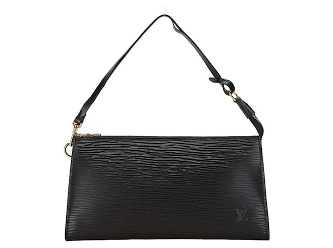 Louis Vuitton Epi Pochette Accessoires Handbag Black Leather  ref.1576044