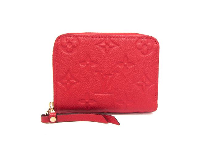 Portafoglio Zippy in Monogram Empreinte Louis Vuitton Rosso