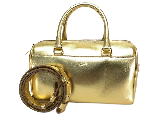 Sac à main Baby Duffle Saint Laurent Paris Doré