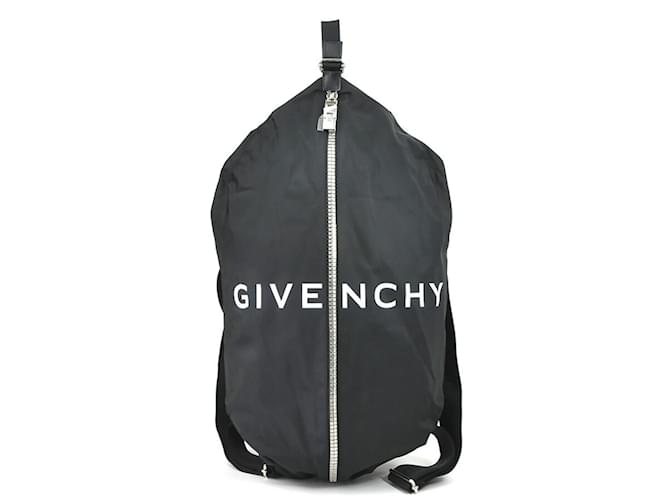 Givenchy G-Zip Duffle Backpack Black Nylon  ref.1577008