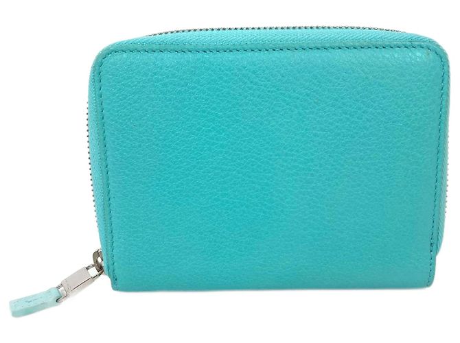 Tiffany & Co. Blue Leather Business Card Case