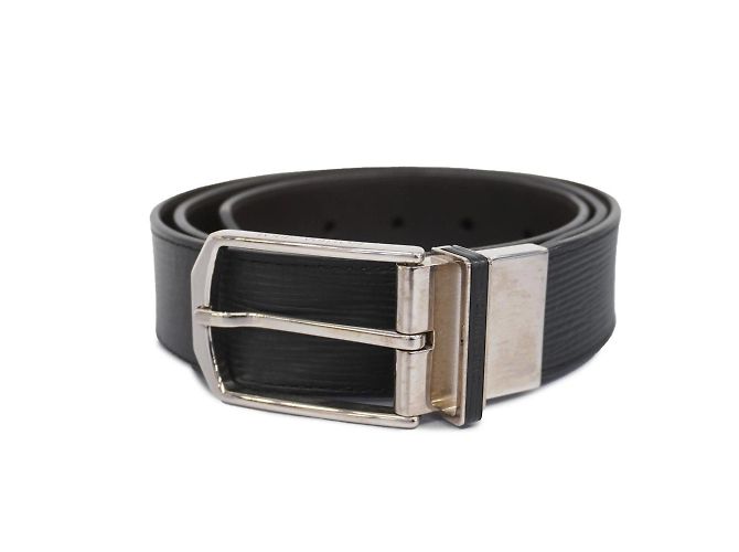 Slender Gürtel Epi Santur Louis Vuitton Schwarz
