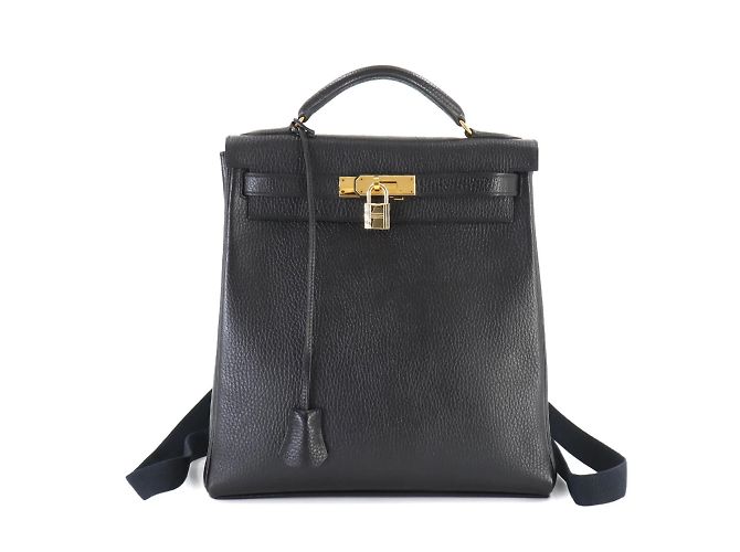 Hermès Hermes Kelly Ad GM Backpack Black