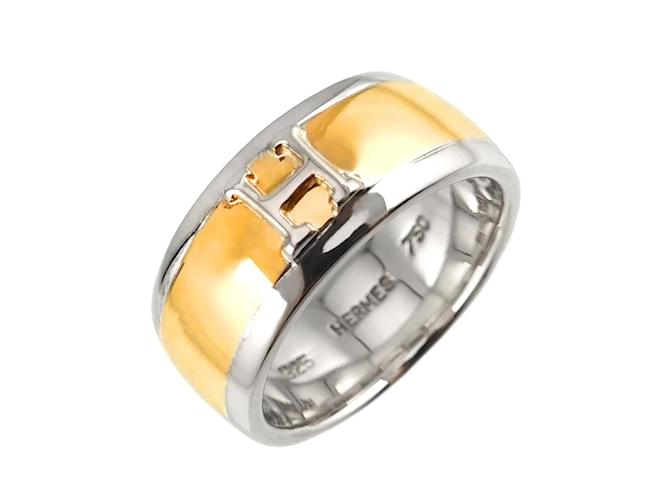 Ring Hermes Bague en or jaune 18K Hermes Dore ref.1577644 Joli Closet