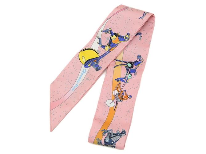 Hermès Hermes Twilly Space Derby Scarf Blue  ref.1578106