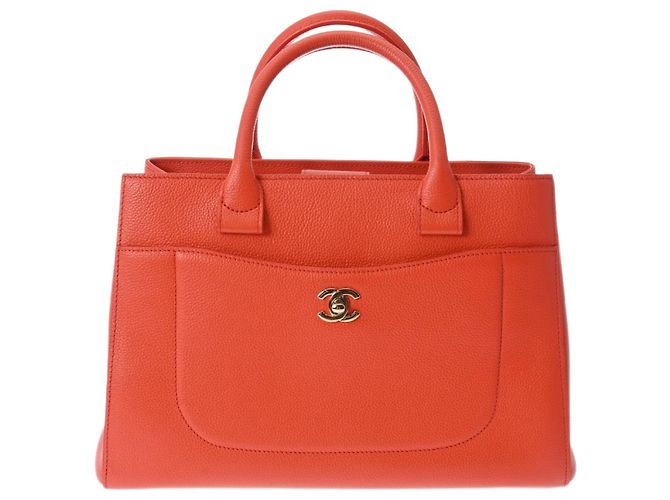 Bolsa Tote Neo Executive da Chanel Laranja