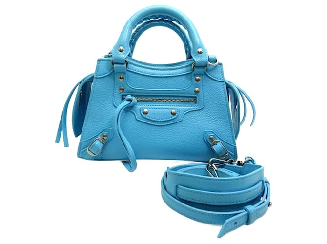 Balenciaga Neo Classic City Women's Handbag Blue Leather  ref.1578445