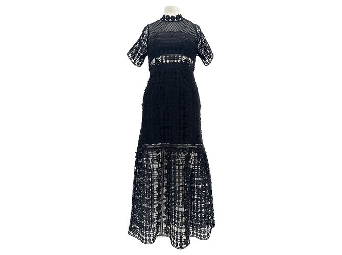Self portrait Self-Portrait Kleid T.US 4 Polyester Schwarz