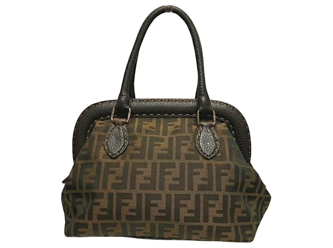 Borsa Fendi Zucca marrone Pelle Tela Joli Closet