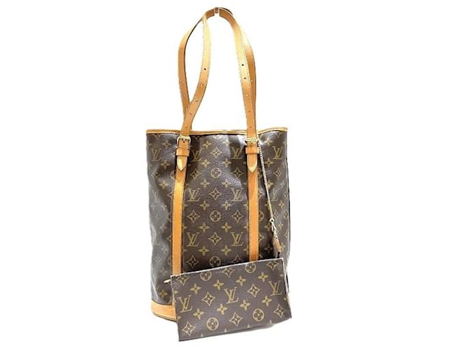 Louis Vuitton Monogram Bucket GM M42236 Schultertasche Braun ref 