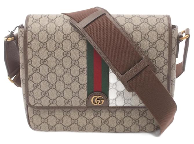 Gucci Ophidia GG Supreme Medium Bag Brown Multiple colors Beige Leather Plastic  ref.1581555