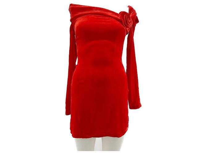 Autre Marque MIRAE Kleider T.FR 36 Viskose Rot
