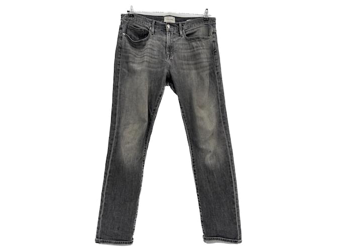 Frame Denim Frame jeans T.US 34 Cotton Grey  ref.1583288