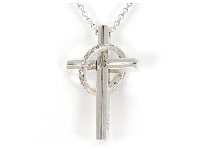 Autre Marque Zakis Silver Zirconia Necklace 925 Metal  ref.1583566
