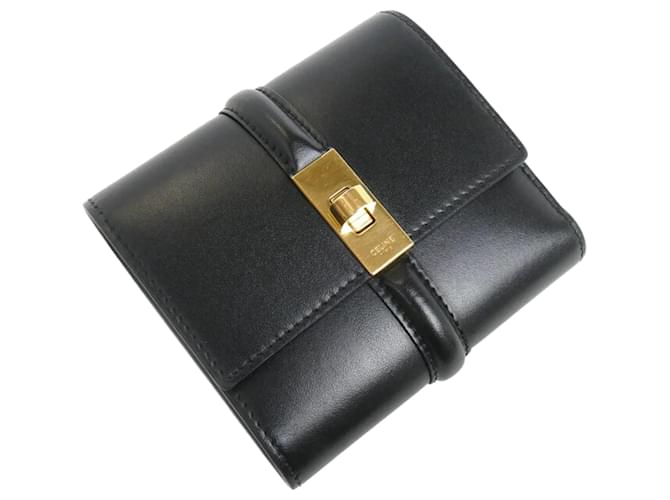 Leather Wallets Celine Tri Fold Wallet Celine Pre-Owned Tri-fold