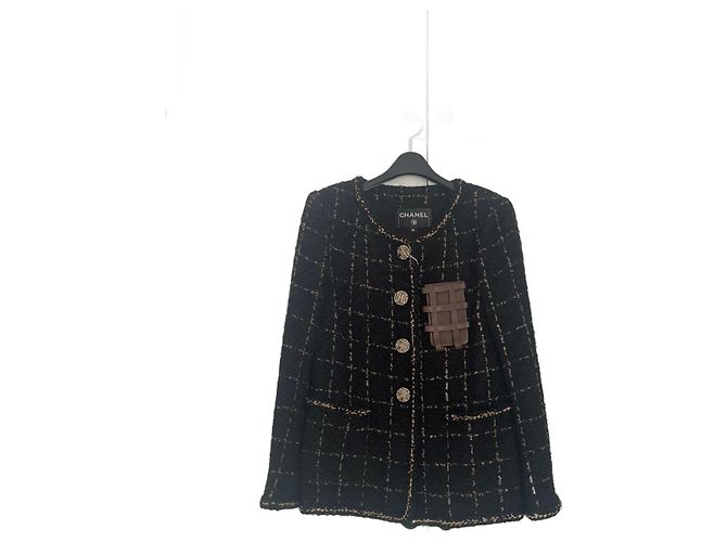 Cambon Chanel 2016 runway Chair Jacket Black