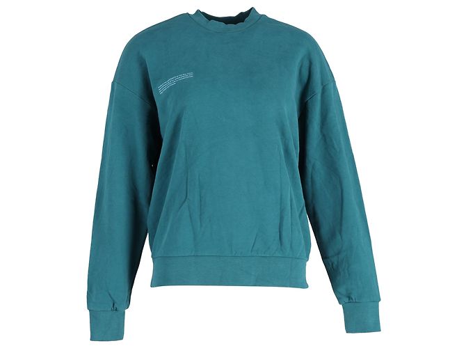 Autre Marque Sudadera Pangaia 365 en algodón azul verde