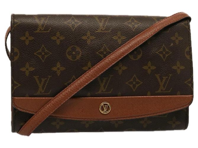 Borsa a spalla Louis Vuitton Monogram Bordeaux 24 Marrone
