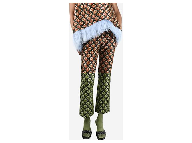 Autre Marque Multi 24/7 jacquard straight-leg pants - size S Multiple colors Polyester  ref.1588642